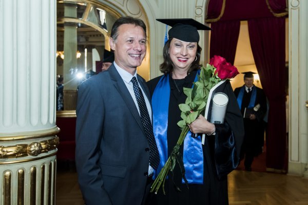 Gordan i Sonja Jandroković 2018. na svečanosti proglašenja doktora znanosti