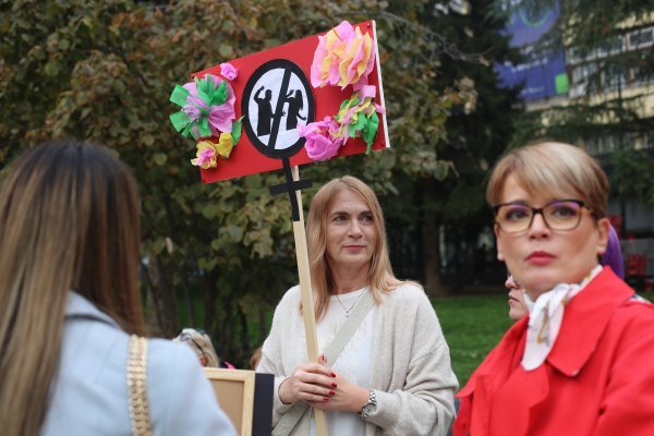 Prosvjed žena u Sarajevu protiv femicida