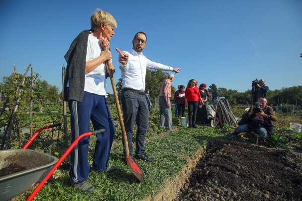 Tomislav Tomašević na podjeli besplatnog komposta