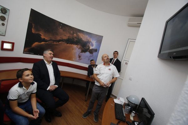 Zoran Milanović na zvjezdarnici u Makarskoj