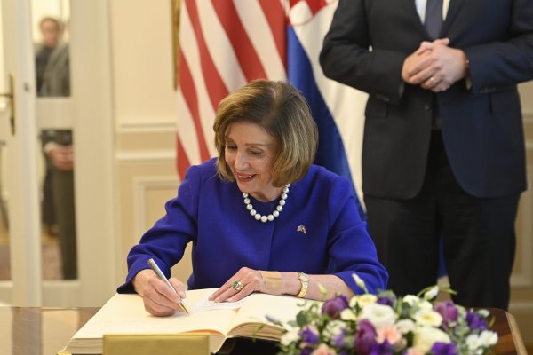 Andrej Plenković i Nancy Pelosi