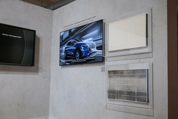 Na Greentech Festivalu u Londonu, Audi je pokazao Audi Urban Purifier, filter za finu prašinu za električne automobile