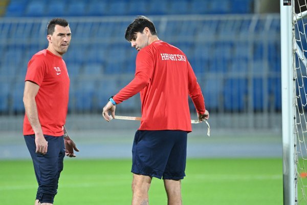 Trening hrvatske nogometne reprezentacije u Rijadu
