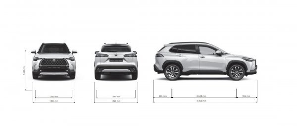 Toyota Corolla Cross: dimenzije