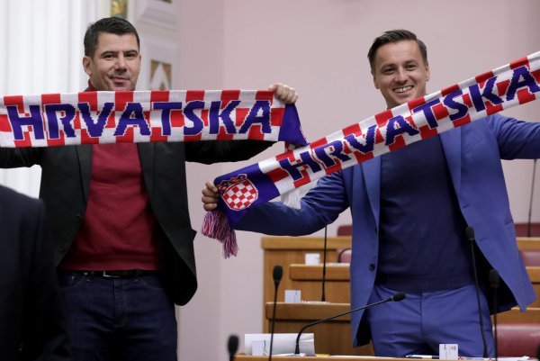 Navijačka atmosfera u Saboru