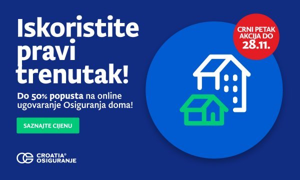 Do 50% niža cijena za osiguranje vaše nekretnine - još danas!