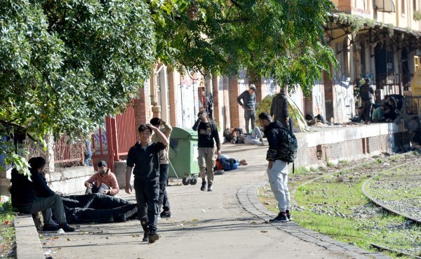 Migranti na željezničkom kolodvoru u Rijeci