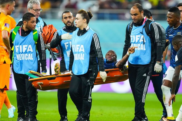 Enner Valencia, Ekvador - Nizozemska, SP u nogometu, ozljeda, 25.11.2022.