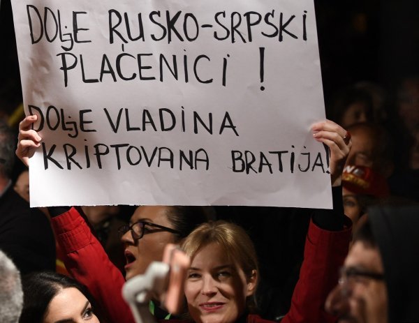 Prosvjed u Crnoj Gori