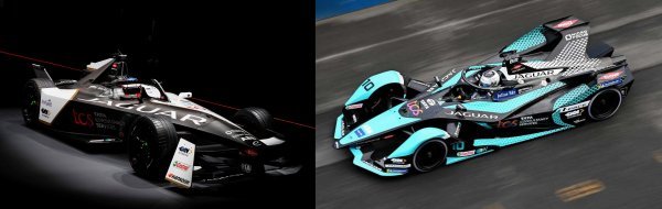 Jaguar TCS Racing je otkrio svoj bolid Jaguar I-TYPE 6 za 9. sezonu Svjetskog prvenstva Formule E (lijevo) i Gen2 bolid (desno)