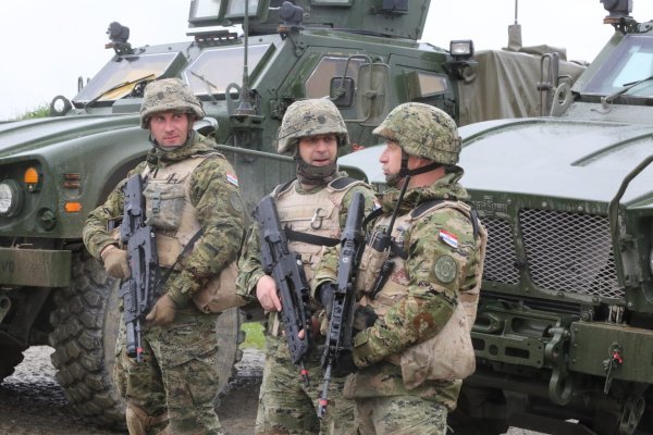 Hrvatski vojnici na obuci za misije