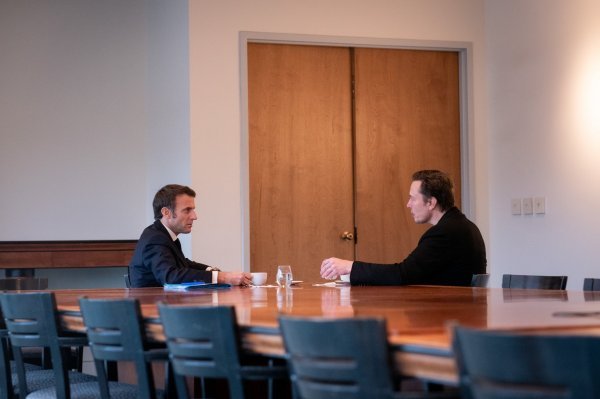 Emmanuel Macron i Elon Musk