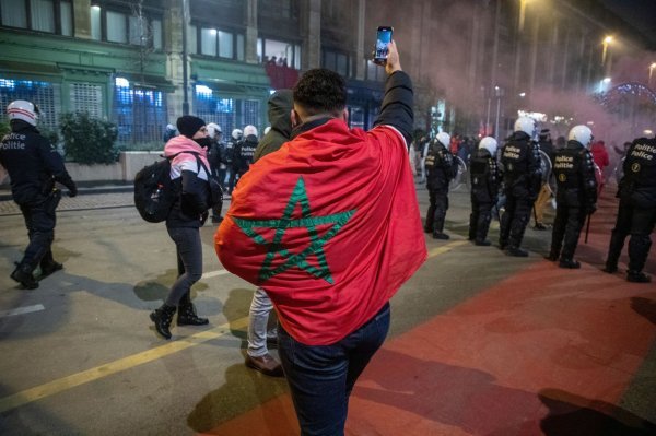 Marokanski navijači u Bruxellesu