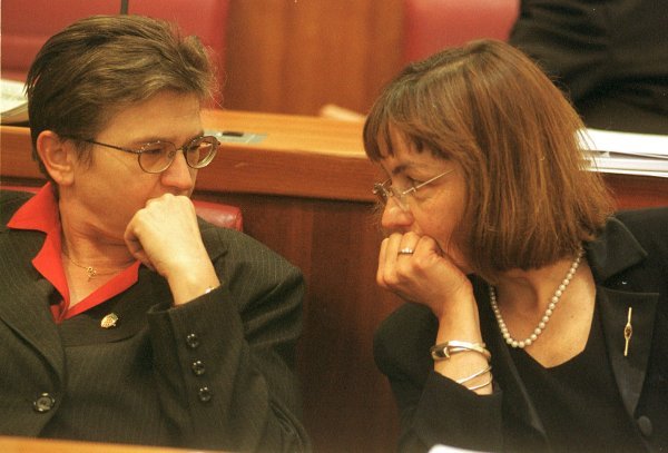 Ljubica Lalić i Vesna Pusić