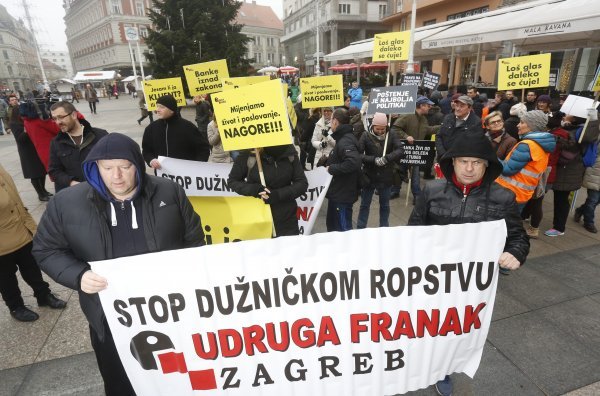 Prosvjed udruge Franak - ilustracija