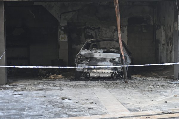 Izgorio BMW na Ferenščici