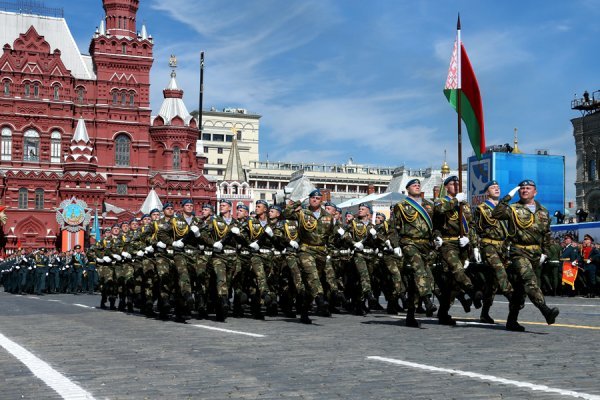 Bjeloruski specijalci na paradi u Moskvi