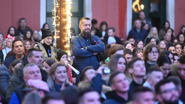 Navijači na Prokurativama u Splitu