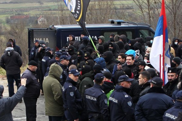 Prosvjed Srba na Kosovu