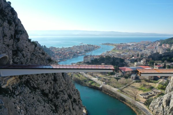 Most na Cetini kod Omiša 11.1.2023.