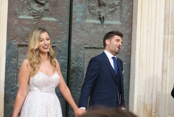 Bruna Sander i Vedran Vukadinović na vjenčanju