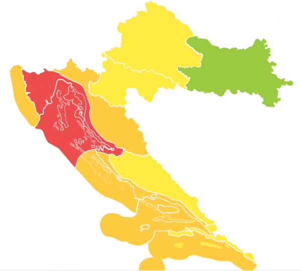 Upaljen crveni meteoalarm zbog olujne bure