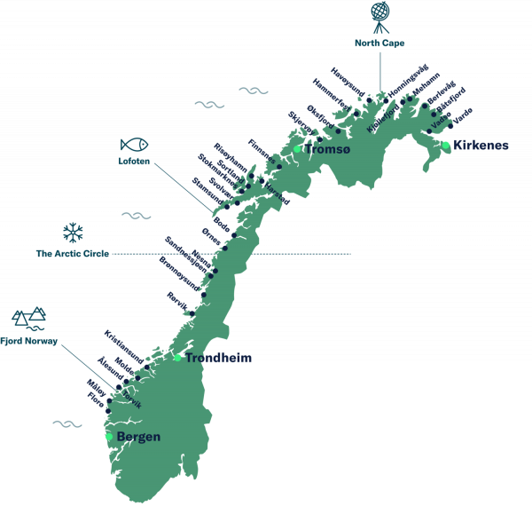 Dužobalna ruta Bergen - Kirkenes