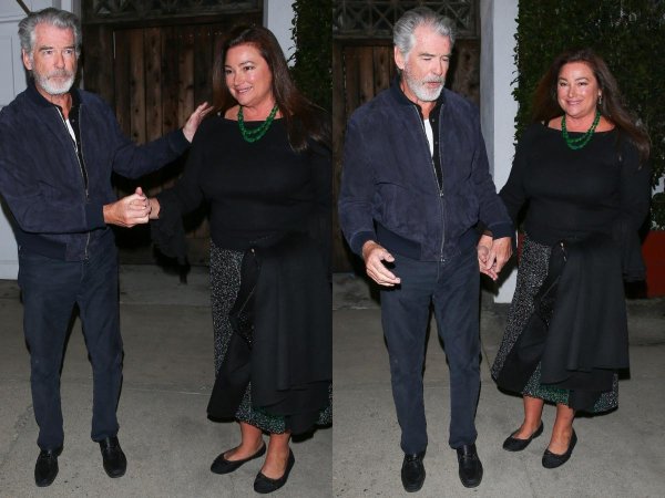 Pierce Brosnan sa suprugom