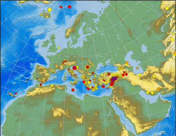 Potresi jači od 4 stupnja u posljednjih tjedan dana u Europi