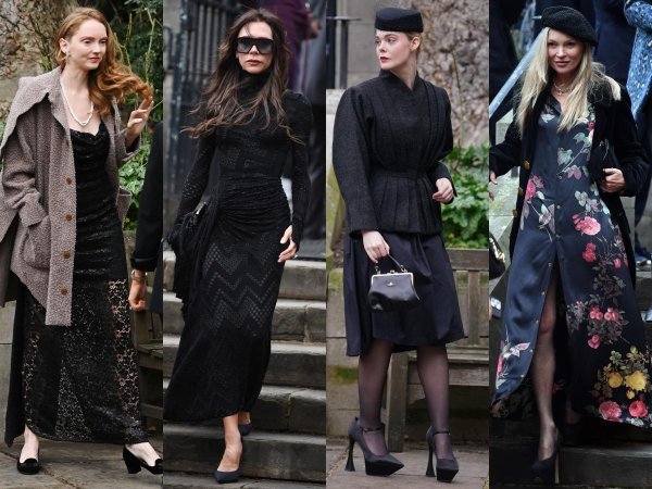 Lily Cole, Victoria Beckham, Elle Fanning, Kate Moss