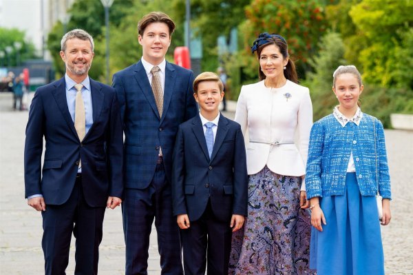 Budući danski kralj Frederik s obitelji