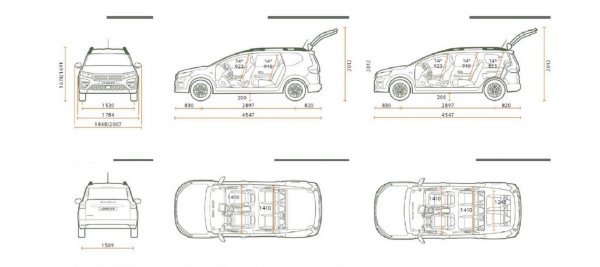 Dacia Jogger Hybrid 140: dimenzije
