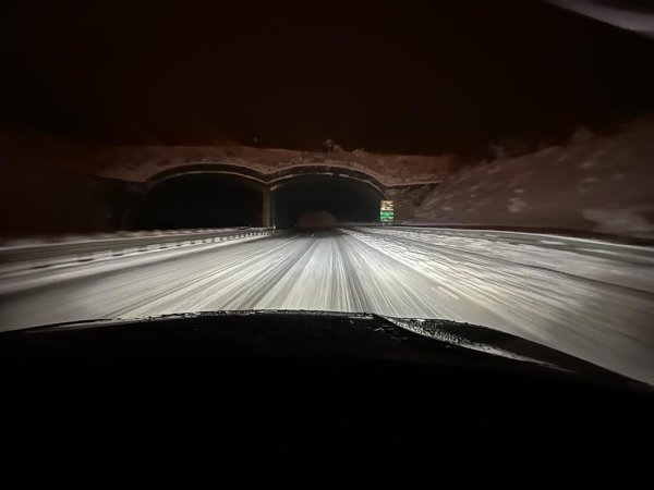 Zimski uvjeti na A1 u Lici