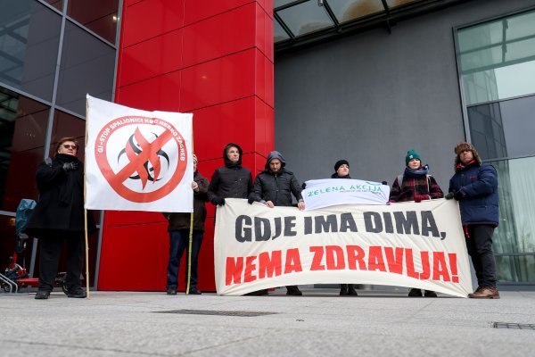 Konferencija za medije Zelene akcije i Građanske inicijative pod geslom Stop spalionici Rebro KBC Zagreb!