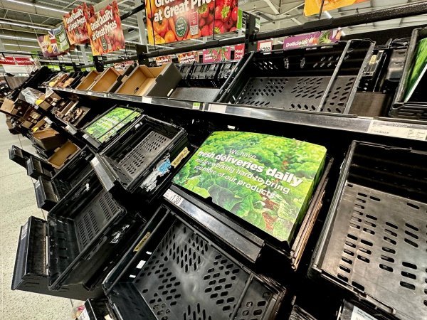 Nestašica voća i povrća u britanskim trgovinama