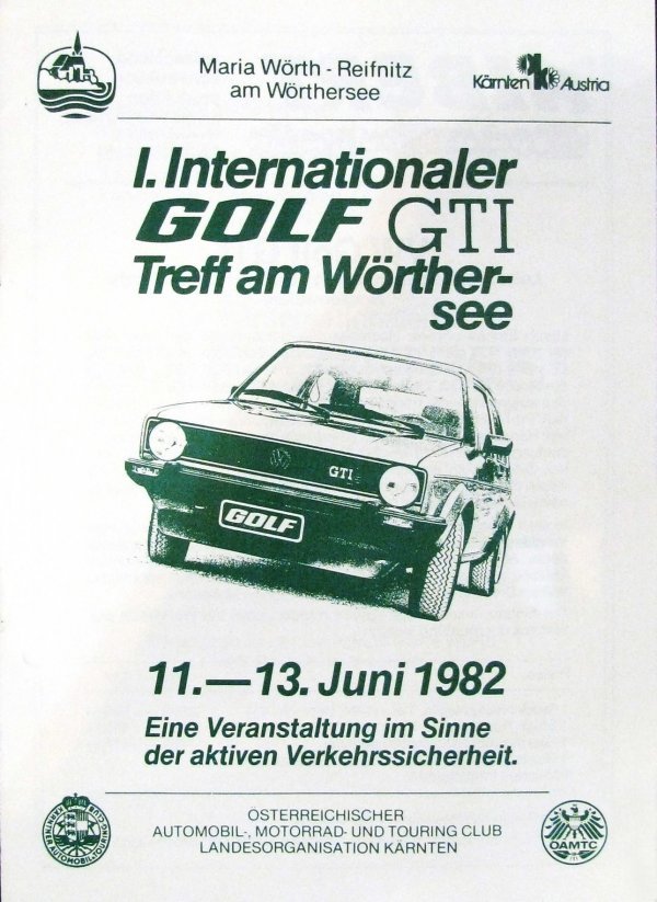 Originalni plakat za prvi GTI susret 1982.