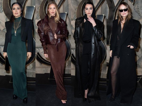 Poznati na reviji Saint Laurenta