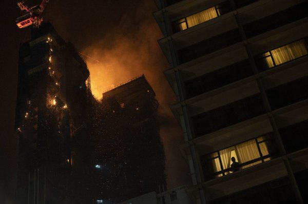 Požar nebodera u Hong Kongu