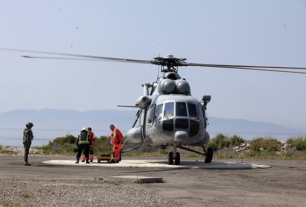 Rijeka: Prijevoz unesrećene osobe vojnim helikopterom