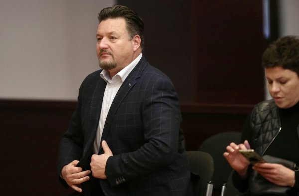 Lovro Kuščević i drugi optuženici na sudu