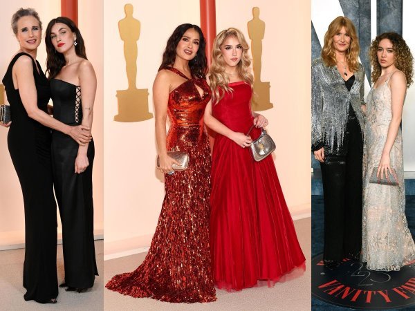 Andie MacDowell i Rainey Qualley, Salma Hayek i Valentina Paloma Pinault, Laura Dern i Jaya Harper
