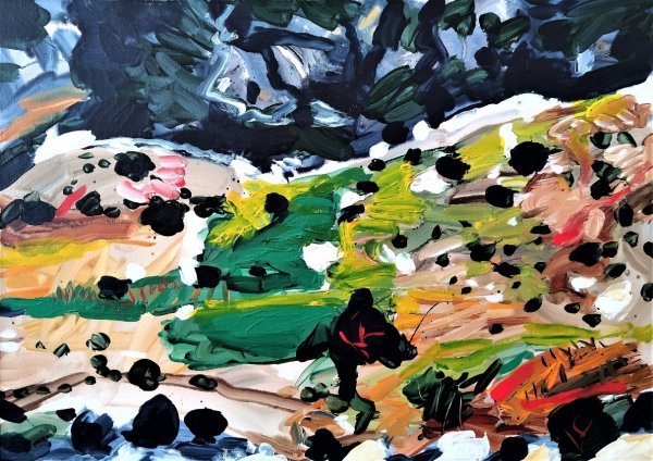 Edo Murtić Pejzaž, 1996. ulje na platnu, 81 x 100 cm, Procijenjena vrijednost 10 tisuća eura