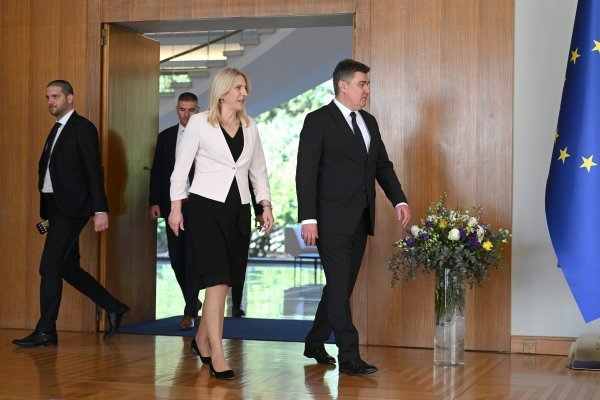 Predsjednik Hrvatske Zoran Milanović i predsjedateljica Predsjedništva BiH Željka Cvijanović