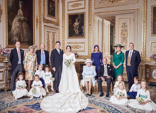 Kraljevska obitelj na vjenčanju princeze Eugenie