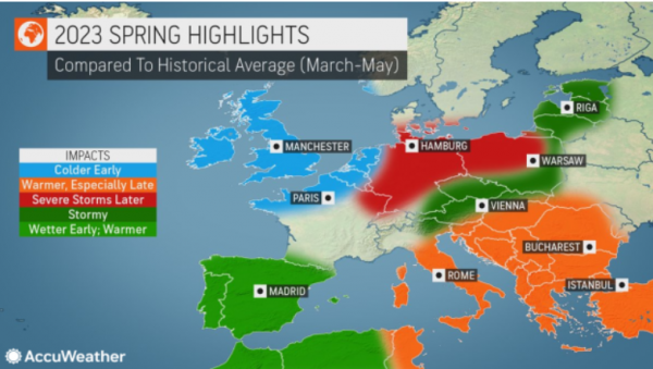 AccuWeatherova prognoza za proljeće