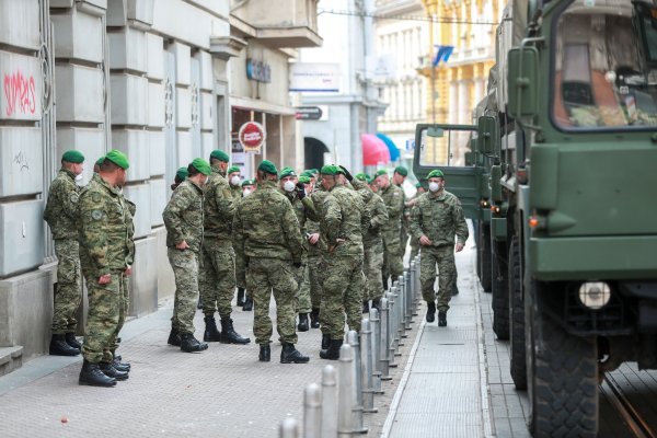 Vojska u Zagrebu nakon potresa