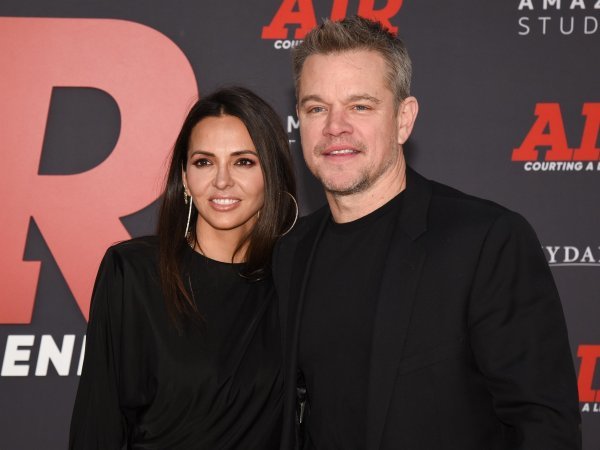 Matt Damon i Luciana Barroso