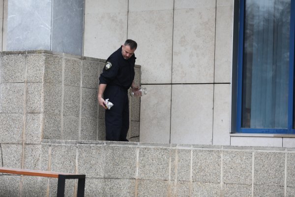 Požar kod zgrade PU istarske u Puli