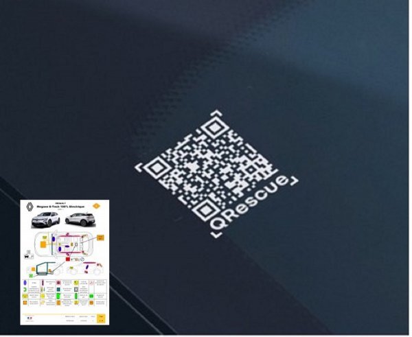 Renaultova vozila opremljena su naljepnicom s QR kodom za brz pristup tehničkim informacijama o vozilu