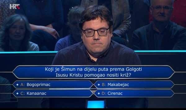 Marko Vukšić i kvizu 'Tko želi biti milijunaš?